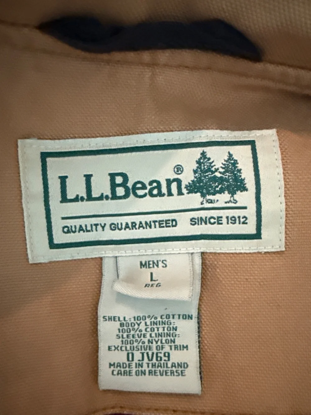 L.L.Bean Men’s Large Vintage Canvas Chore Jacket Barn Coat